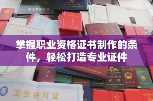 吉木乃掌握职业资格证书制作的条件，轻松打造专业证件