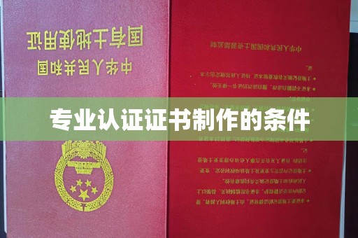 吉木乃专业认证证书制作的条件